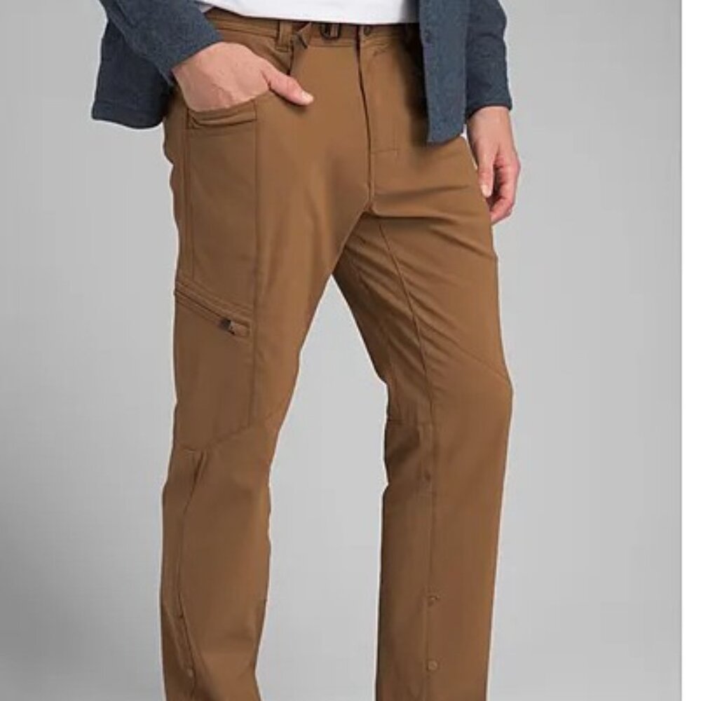prAna Adamson Lined Winter Pant Mens 32 X 32 Sepia NWT Softshell Hiking Climbing